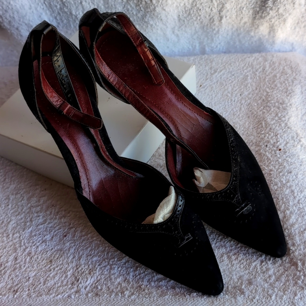 Ann Taylor, High Heel Shoes ,in Suede Leather